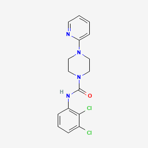 molecular formula C16H16Cl2N4O B3528254 N-(2,3-dichlorophenyl)-4-(2-pyridinyl)-1-piperazinecarboxamide 