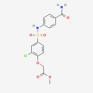 methyl [4-({[4-(aminocarbonyl)phenyl]amino}sulfonyl)-2-chlorophenoxy]acetate