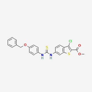 methyl 6-[({[4-(benzyloxy)phenyl]amino}carbonothioyl)amino]-3-chloro-1-benzothiophene-2-carboxylate