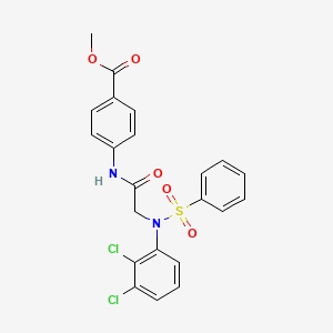 methyl 4-{[N-(2,3-dichlorophenyl)-N-(phenylsulfonyl)glycyl]amino}benzoate