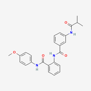 2-{[3-(isobutyrylamino)benzoyl]amino}-N-(4-methoxyphenyl)benzamide