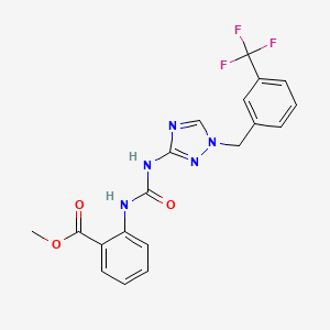 methyl 2-{[({1-[3-(trifluoromethyl)benzyl]-1H-1,2,4-triazol-3-yl}amino)carbonyl]amino}benzoate