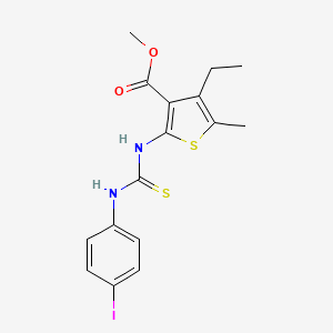 methyl 4-ethyl-2-({[(4-iodophenyl)amino]carbonothioyl}amino)-5-methyl-3-thiophenecarboxylate