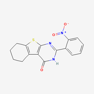 2-(2-nitrophenyl)-5,6,7,8-tetrahydro[1]benzothieno[2,3-d]pyrimidin-4(3H)-one