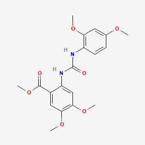 methyl 2-({[(2,4-dimethoxyphenyl)amino]carbonyl}amino)-4,5-dimethoxybenzoate