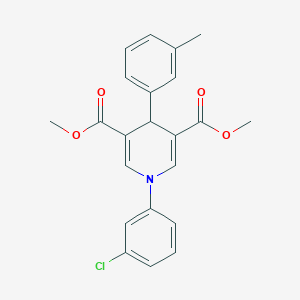 3,5-DIMETHYL 1-(3-CHLOROPHENYL)-4-(3-METHYLPHENYL)-1,4-DIHYDROPYRIDINE-3,5-DICARBOXYLATE