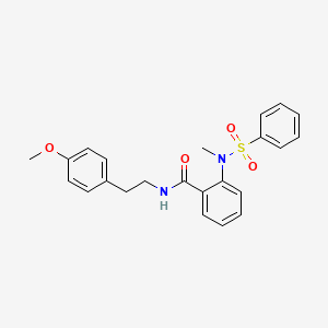 N-[2-(4-methoxyphenyl)ethyl]-2-[methyl(phenylsulfonyl)amino]benzamide