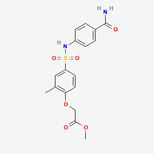 methyl [4-({[4-(aminocarbonyl)phenyl]amino}sulfonyl)-2-methylphenoxy]acetate