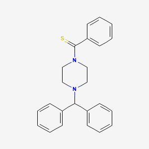 [4-(Diphenylmethyl)piperazin-1-yl](phenyl)methanethione