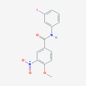 molecular formula C14H11IN2O4 B3528463 N-(3-iodophenyl)-4-methoxy-3-nitrobenzamide 