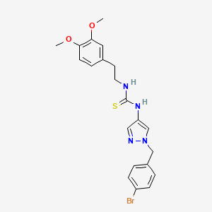 N-[1-(4-bromobenzyl)-1H-pyrazol-4-yl]-N'-[2-(3,4-dimethoxyphenyl)ethyl]thiourea