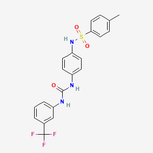 4-methyl-N-{4-[({[3-(trifluoromethyl)phenyl]amino}carbonyl)amino]phenyl}benzenesulfonamide