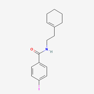 molecular formula C15H18INO B3528538 N-[2-(1-cyclohexen-1-yl)ethyl]-4-iodobenzamide 