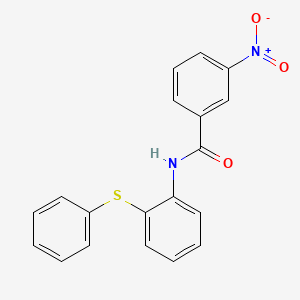 molecular formula C19H14N2O3S B3528564 3-nitro-N-[2-(phenylthio)phenyl]benzamide 