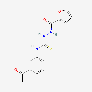 N-(3-acetylphenyl)-2-(2-furoyl)hydrazinecarbothioamide