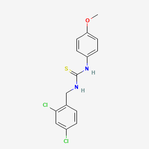 molecular formula C15H14Cl2N2OS B3528603 N-(2,4-dichlorobenzyl)-N'-(4-methoxyphenyl)thiourea 