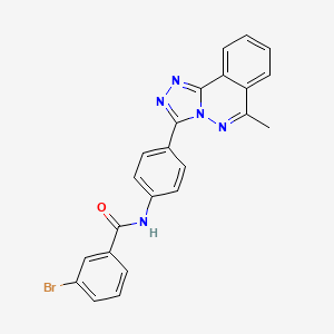 3-bromo-N-[4-(6-methyl[1,2,4]triazolo[3,4-a]phthalazin-3-yl)phenyl]benzamide