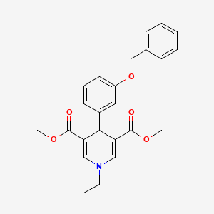 dimethyl 4-[3-(benzyloxy)phenyl]-1-ethyl-1,4-dihydro-3,5-pyridinedicarboxylate