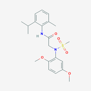 N~2~-(2,5-dimethoxyphenyl)-N~1~-(2-isopropyl-6-methylphenyl)-N~2~-(methylsulfonyl)glycinamide