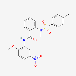 N-(2-methoxy-5-nitrophenyl)-2-{methyl[(4-methylphenyl)sulfonyl]amino}benzamide