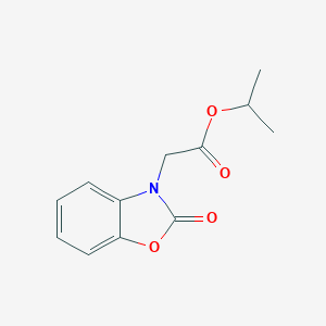 molecular formula C12H13NO4 B352863 (2-Oxo-benzooxazol-3-yl)-acetic acid isopropyl ester CAS No. 633298-55-2