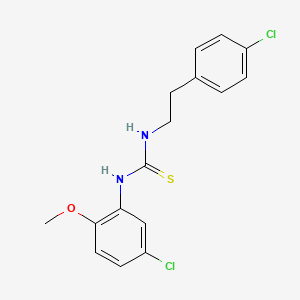 N-(5-chloro-2-methoxyphenyl)-N'-[2-(4-chlorophenyl)ethyl]thiourea