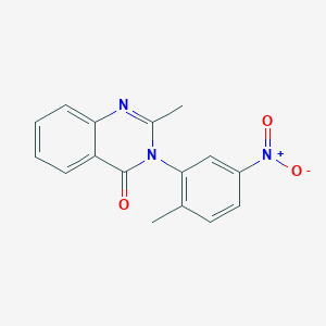 molecular formula C16H13N3O3 B352866 2-Methyl-3-(2-methyl-5-nitrophenyl)quinazolin-4-one CAS No. 2004-83-3
