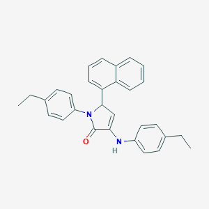molecular formula C30H28N2O B352874 4-(4-ethylanilino)-1-(4-ethylphenyl)-2-naphthalen-1-yl-2H-pyrrol-5-one CAS No. 340828-37-7