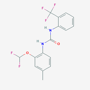 N-[2-(difluoromethoxy)-4-methylphenyl]-N'-[2-(trifluoromethyl)phenyl]urea
