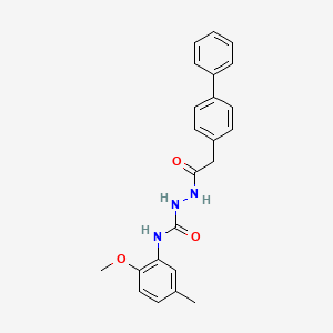 2-(4-biphenylylacetyl)-N-(2-methoxy-5-methylphenyl)hydrazinecarboxamide