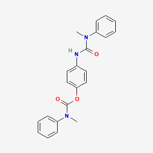 molecular formula C22H21N3O3 B3528831 4-({[methyl(phenyl)amino]carbonyl}amino)phenyl methyl(phenyl)carbamate 