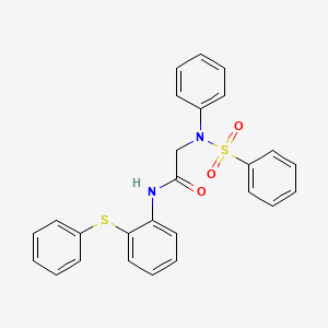 N~2~-phenyl-N~2~-(phenylsulfonyl)-N~1~-[2-(phenylthio)phenyl]glycinamide
