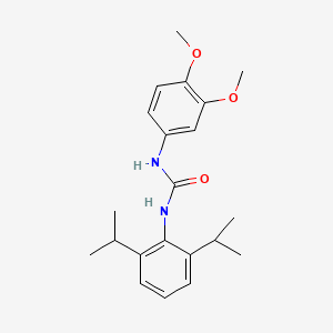 molecular formula C21H28N2O3 B3528862 N-(2,6-diisopropylphenyl)-N'-(3,4-dimethoxyphenyl)urea 