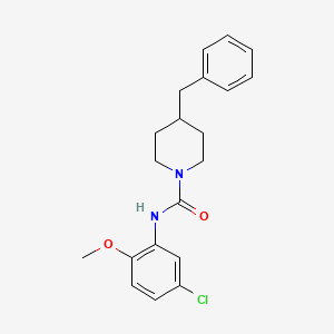 molecular formula C20H23ClN2O2 B3528868 4-benzyl-N-(5-chloro-2-methoxyphenyl)-1-piperidinecarboxamide 