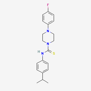 molecular formula C20H24FN3S B3528921 4-(4-fluorophenyl)-N-(4-isopropylphenyl)-1-piperazinecarbothioamide 