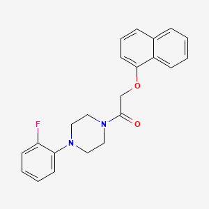 molecular formula C22H21FN2O2 B3528924 1-(2-fluorophenyl)-4-[(1-naphthyloxy)acetyl]piperazine 