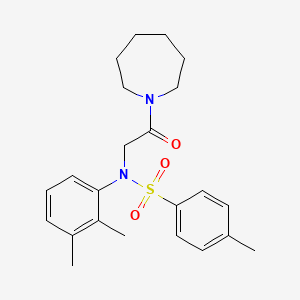 molecular formula C23H30N2O3S B3528949 N-[2-(1-azepanyl)-2-oxoethyl]-N-(2,3-dimethylphenyl)-4-methylbenzenesulfonamide 