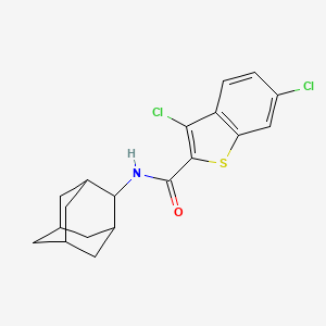 molecular formula C19H19Cl2NOS B3529093 N-2-adamantyl-3,6-dichloro-1-benzothiophene-2-carboxamide 