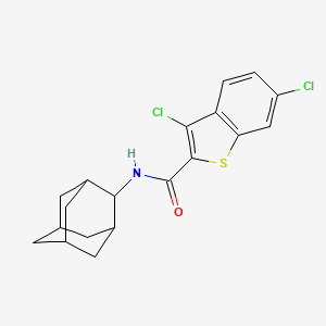 N-2-adamantyl-3,6-dichloro-1-benzothiophene-2-carboxamide