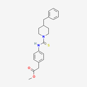 methyl (4-{[(4-benzyl-1-piperidinyl)carbonothioyl]amino}phenyl)acetate