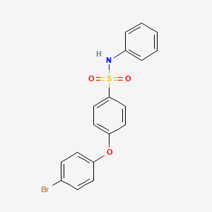 molecular formula C18H14BrNO3S B3529173 4-(4-bromophenoxy)-N-phenylbenzenesulfonamide 