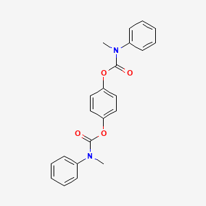 molecular formula C22H20N2O4 B3529237 1,4-phenylene bis[methyl(phenyl)carbamate] 
