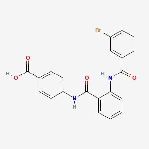 4-({2-[(3-bromobenzoyl)amino]benzoyl}amino)benzoic acid