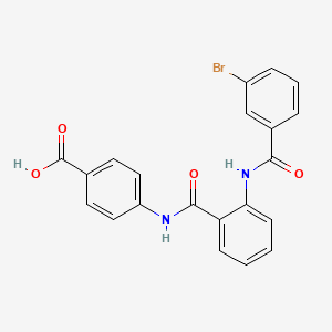 molecular formula C21H15BrN2O4 B3529261 4-({2-[(3-bromobenzoyl)amino]benzoyl}amino)benzoic acid 