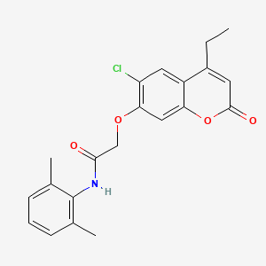 2-[(6-chloro-4-ethyl-2-oxo-2H-chromen-7-yl)oxy]-N-(2,6-dimethylphenyl)acetamide
