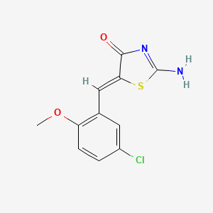 5-(5-chloro-2-methoxybenzylidene)-2-imino-1,3-thiazolidin-4-one