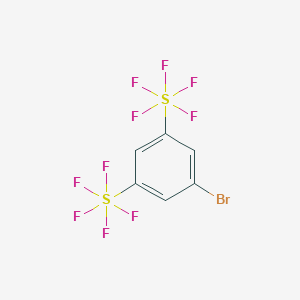molecular formula C6H3BrF10S2 B035294 3,5-双(五氟硫代)溴苯 CAS No. 432028-10-9