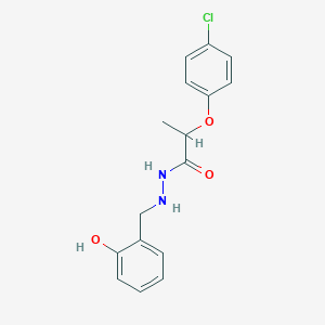 molecular formula C16H17ClN2O3 B352941 2-(4-chlorophenoxy)-N'-(2-hydroxybenzyl)propanehydrazide CAS No. 537670-46-5