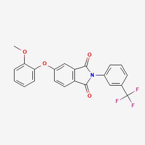 5-(2-methoxyphenoxy)-2-[3-(trifluoromethyl)phenyl]-1H-isoindole-1,3(2H)-dione