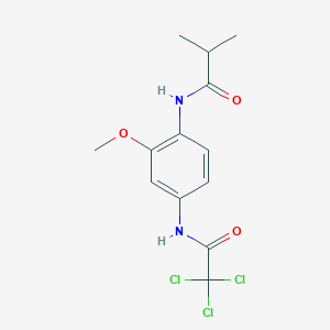 N-{2-methoxy-4-[(trichloroacetyl)amino]phenyl}-2-methylpropanamide